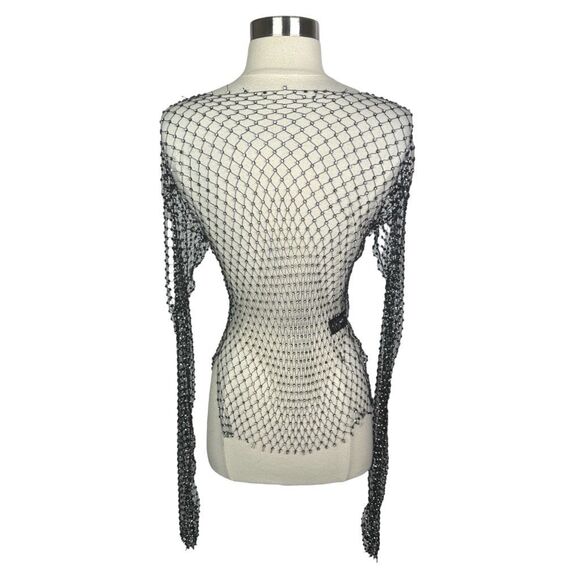 Ow Collection x REVOLVE Sparkle Blouse - Black Caviar - Size Small - Picture 5 of 7